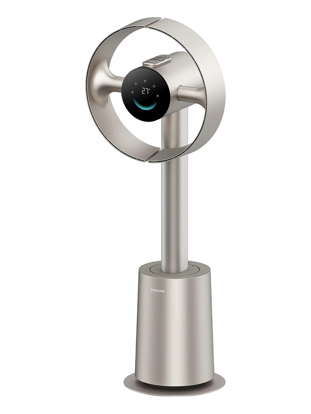 Dreame MF10 Ventilateur sans pales, Or titane, Système Dual-GyroWing™, Oscillation horizontale à 180° et verticale à 90°, Technologie AirBoost™, Technologie TempSync™