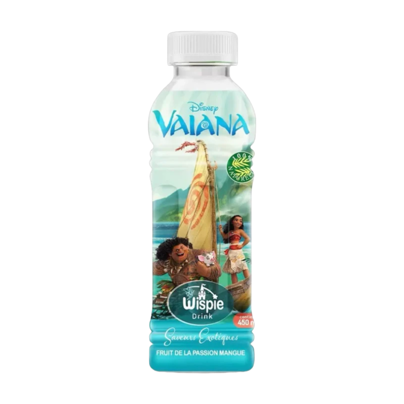 Disney Wispie Boisson Vaiana fruit de la passion et mangue 450 ml
