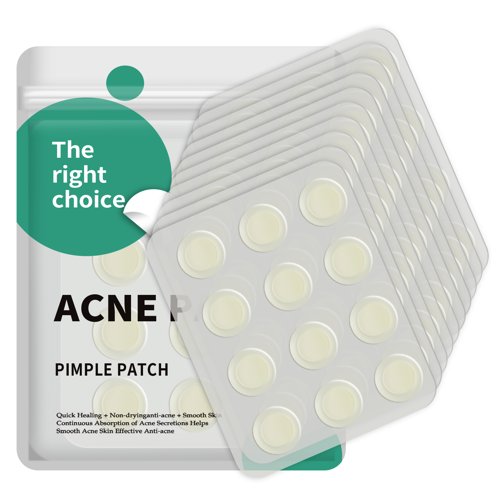 GAONLY Patch anti-acné – Lot de 10 feuilles de 12 patchs