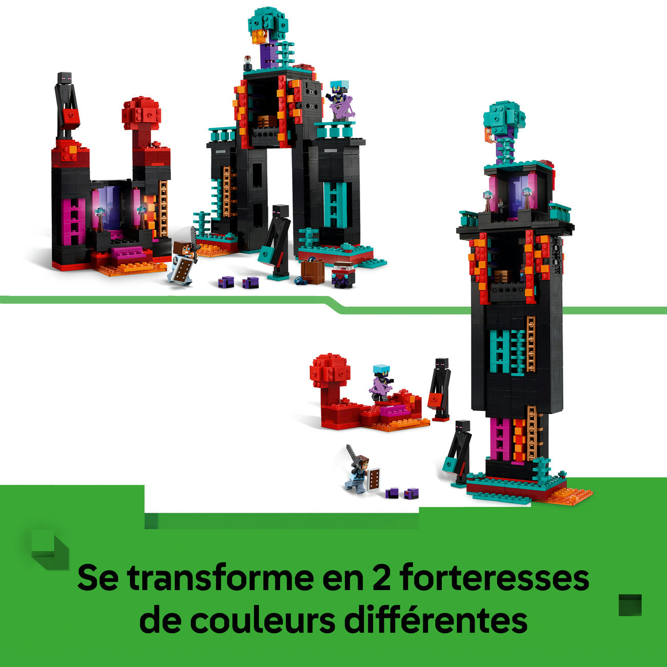 LEGO Minecraft : La Tour et la Forteresse Enderman 21279 (867 Pièces)