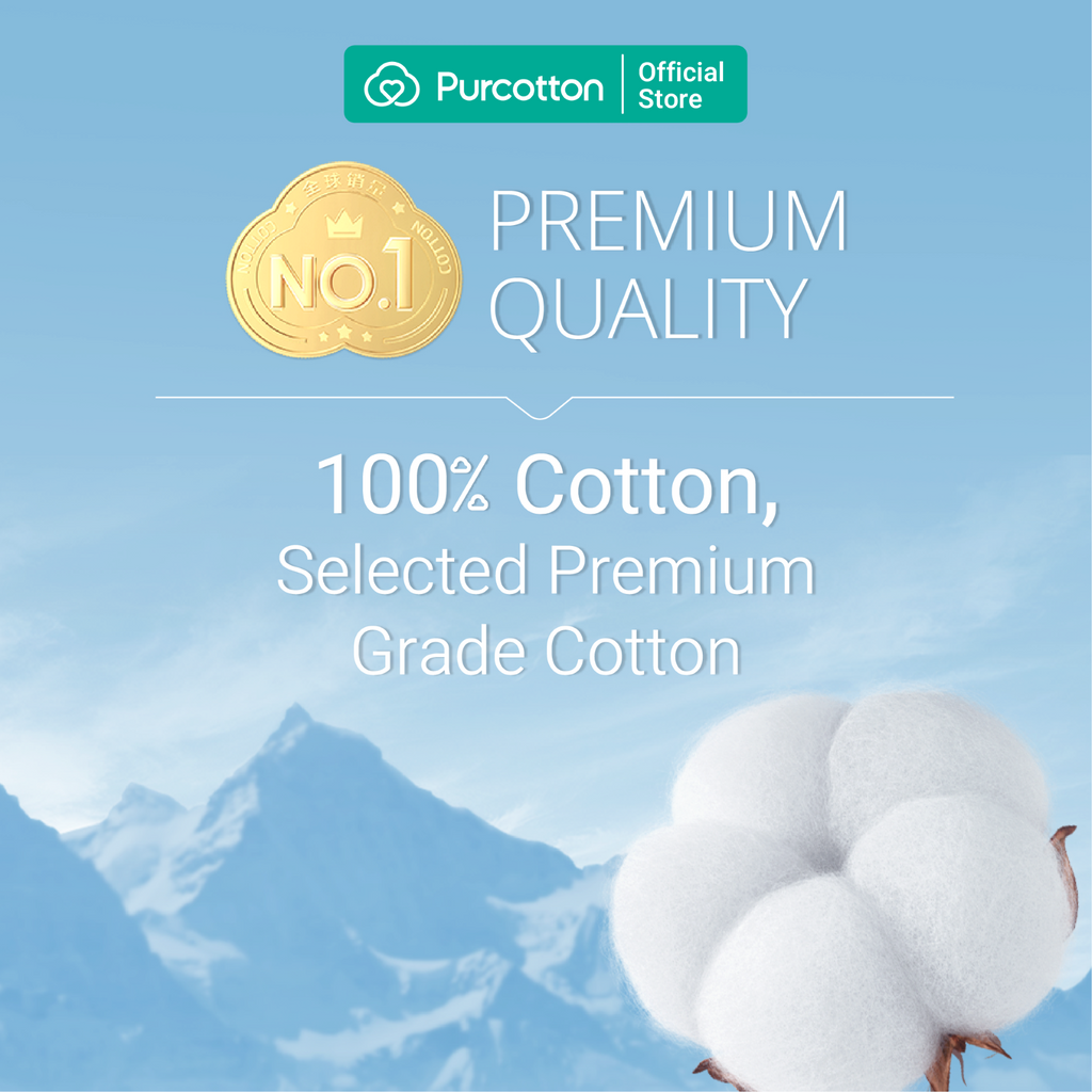 Purcotton Serviettes en Coton 60 Feuilles *36 Paquets