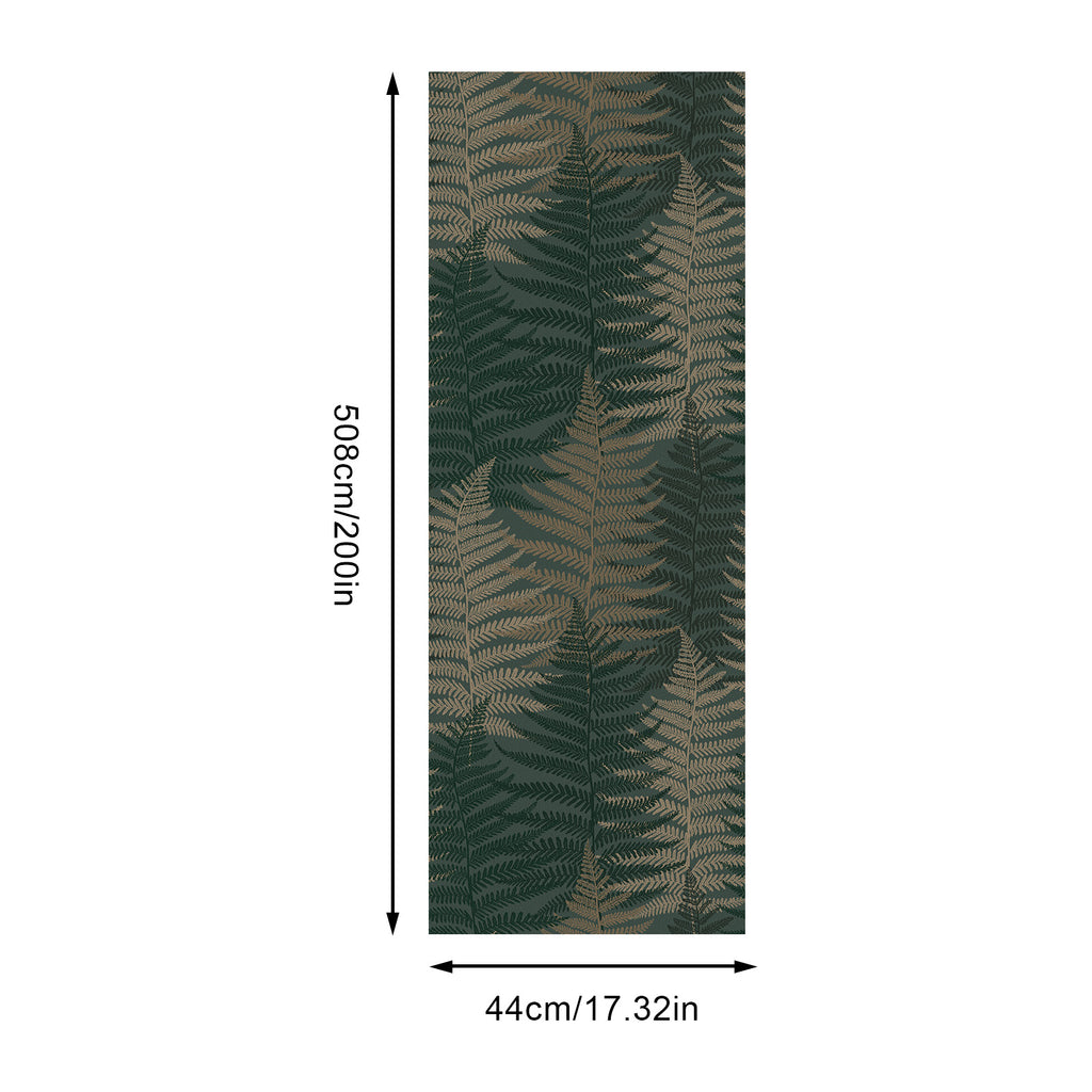 Murgall Papier peint autocollant motif feuilles de fougères - 44 x 508 cm