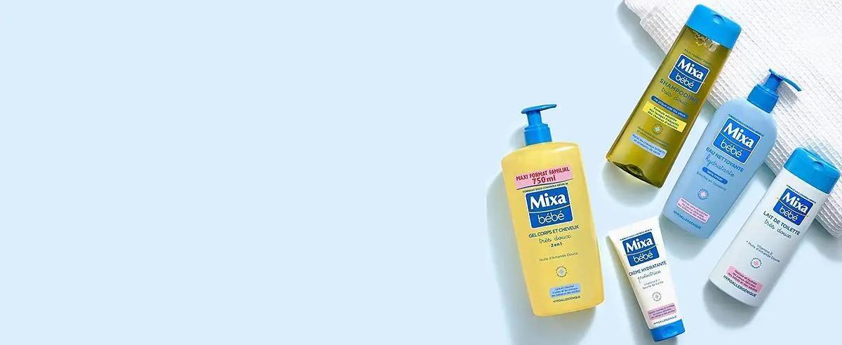Mixa Bébé Lotion Nettoyante Très Douce, pour Peaux Sensibles, 300 ml