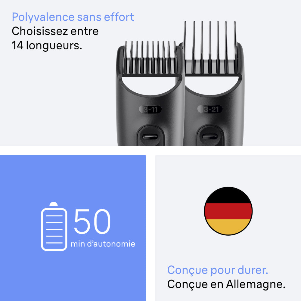 BRAUN MG Styler MGK3540 Tondeuse de finition polyvalente 5-en-1 avec lames auto-affûtantes