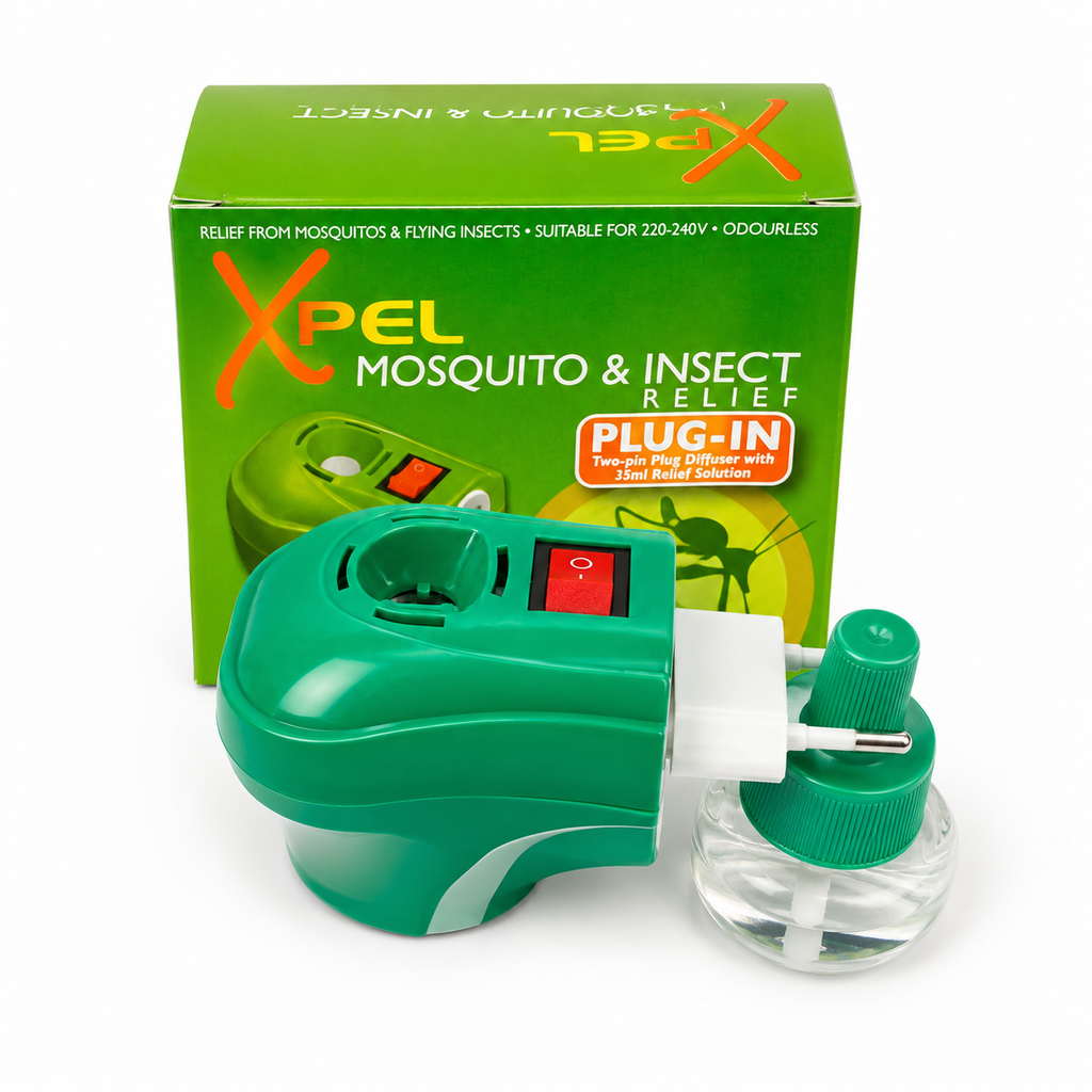 XPEL Diffuseur anti-moustiques et insectes avec recharge de 35 ml