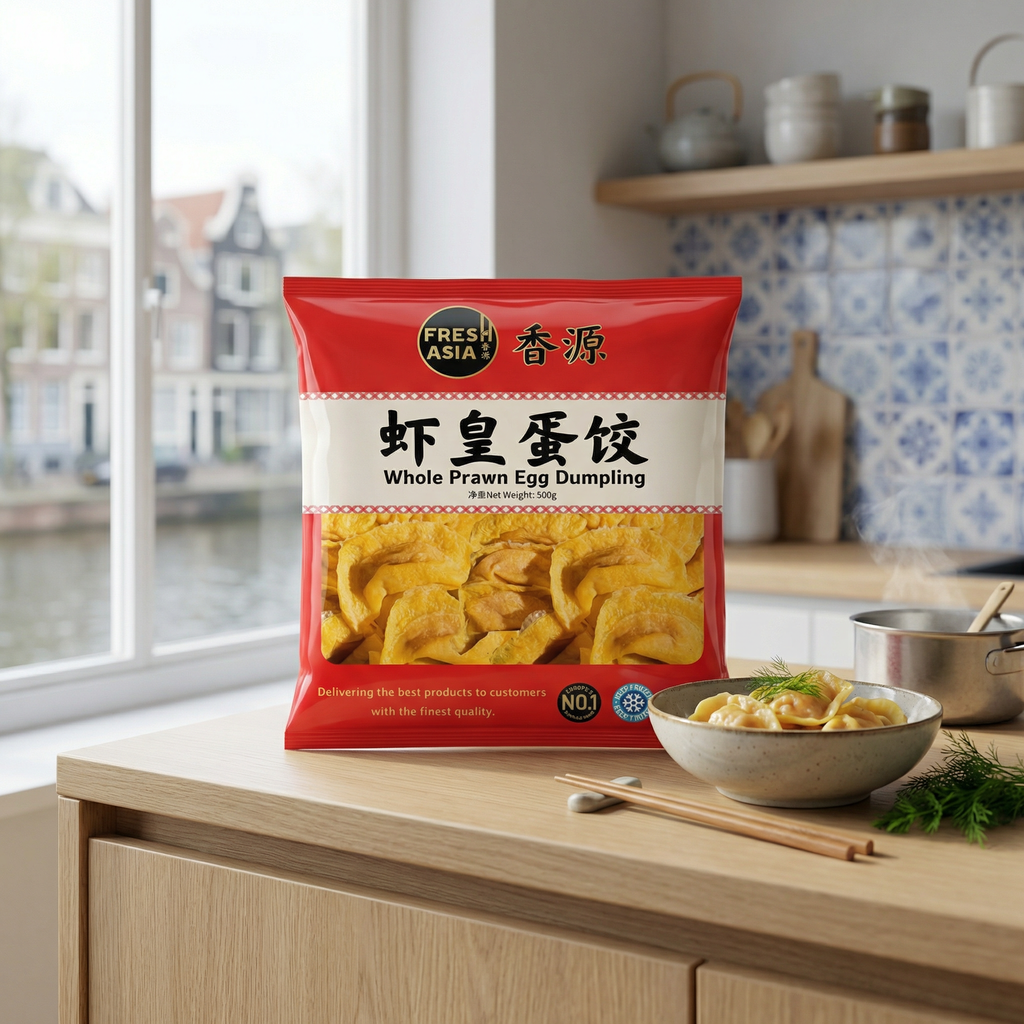 Raviolis FRESHASIA aux Crevettes Entières et Œuf 500g