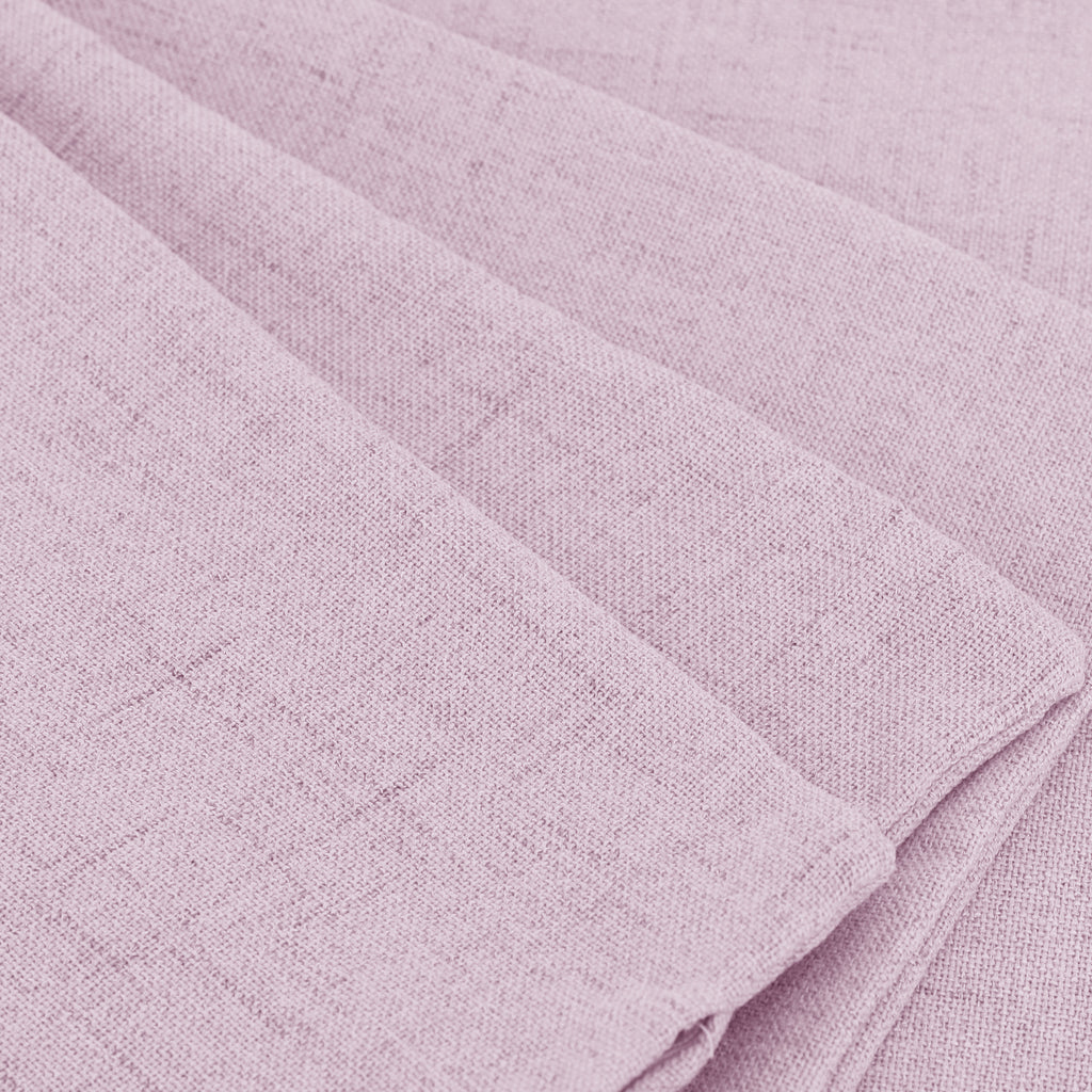 Deconovo housse de coussin en lin imprimé - rose clair - 50 x 50 cm - 1 pièce