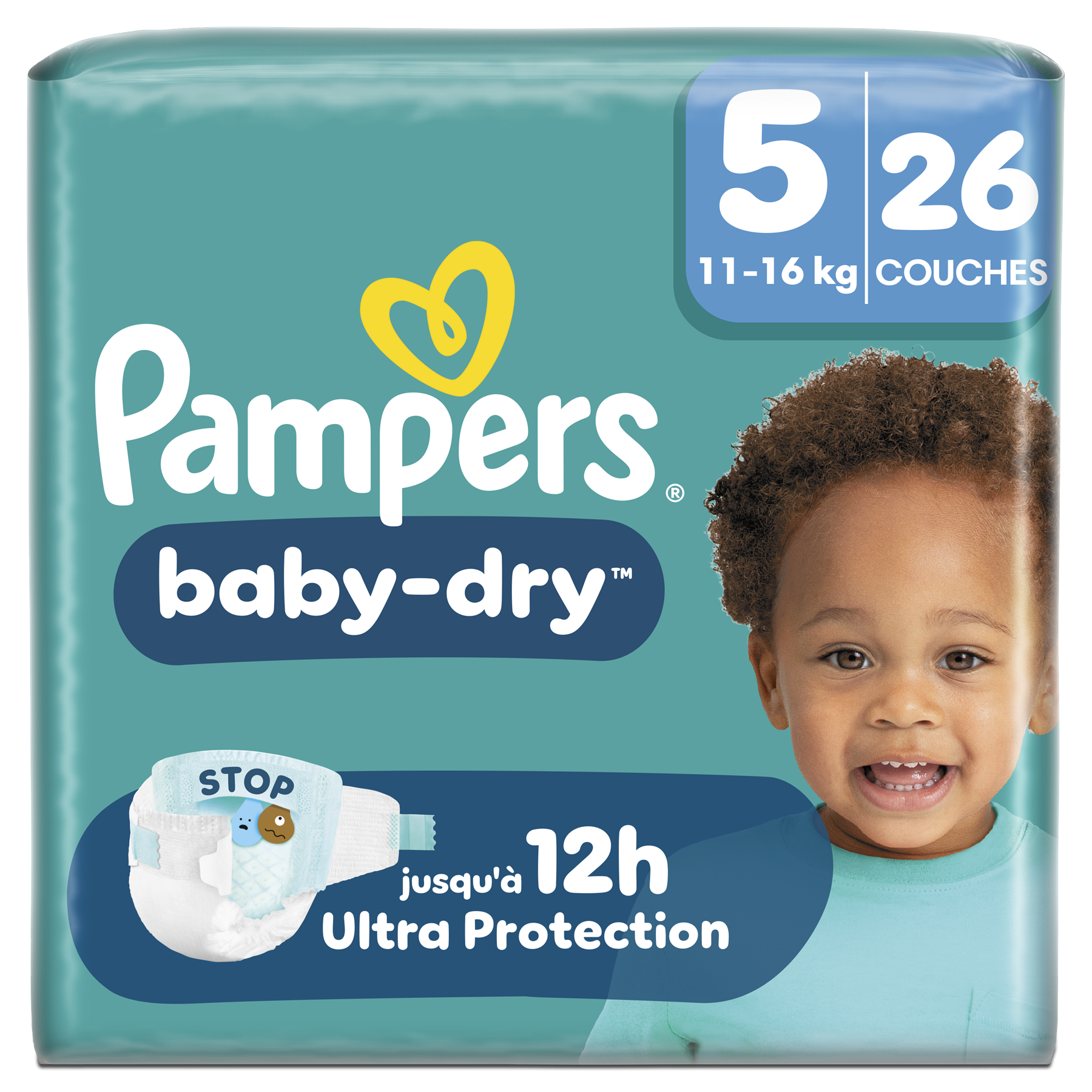 Pampers Baby Dry Taille 5 26 couches