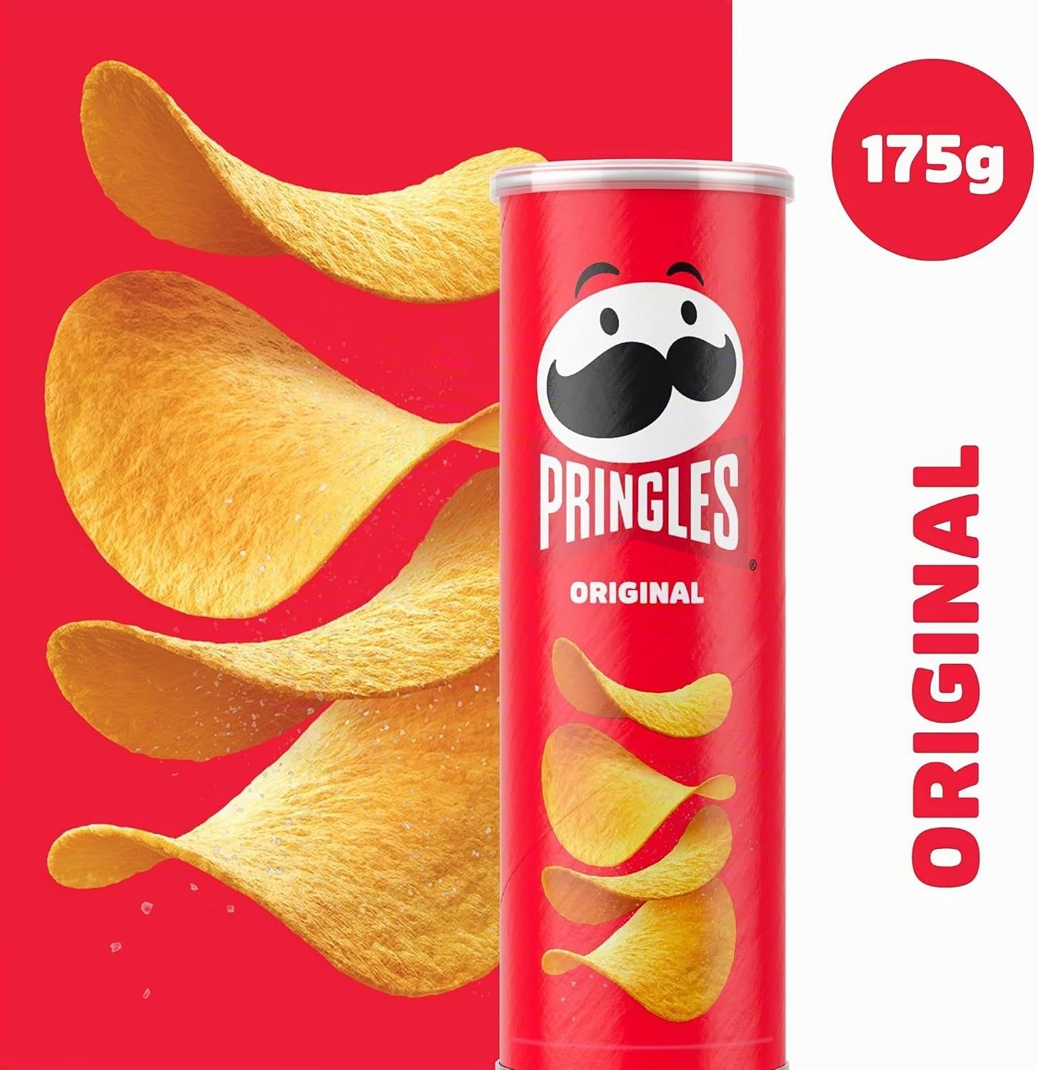 Pringles Original Chips de Pommes de Terre Empilées, 175 g