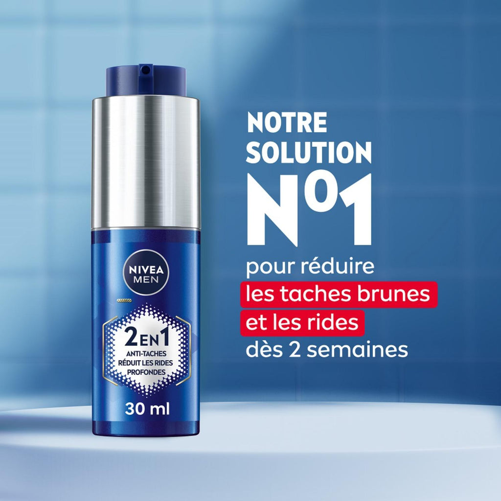 NIVEA MEN Anti‑Age Power Visage Sérum 2-en-1 Anti‑Âge & Anti‑Taches 30 ml