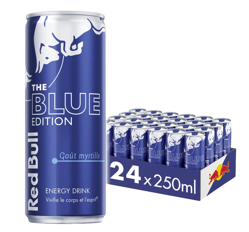 Red Bull Boisson énergisante saveur myrtille Lot de canettes 24 x 250 ml