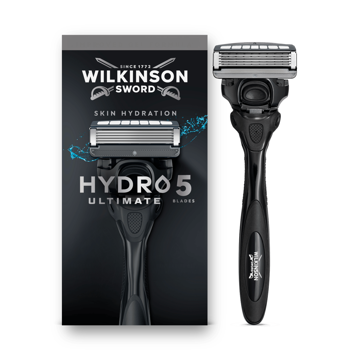 Wilkinson Sword Hydro 5 Ultimate - Rasoir pour Homme - 1 Manche + 1 Recharge