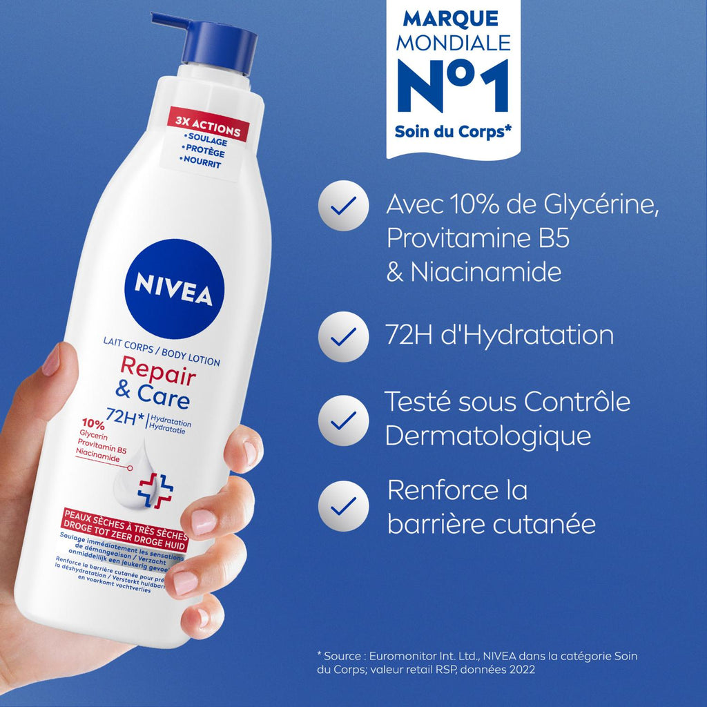 NIVEA Lait Corps Repair & Care Peaux Extra Sèches 250 ml