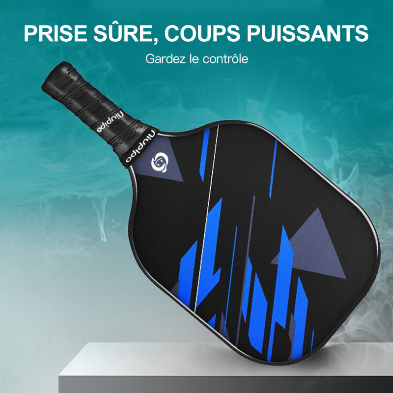 NIUPIPO MX-19 Lot de 2 paddles de pickleball en fibres de verre et noyau en polypropylène à alvéoles certifié USAPA