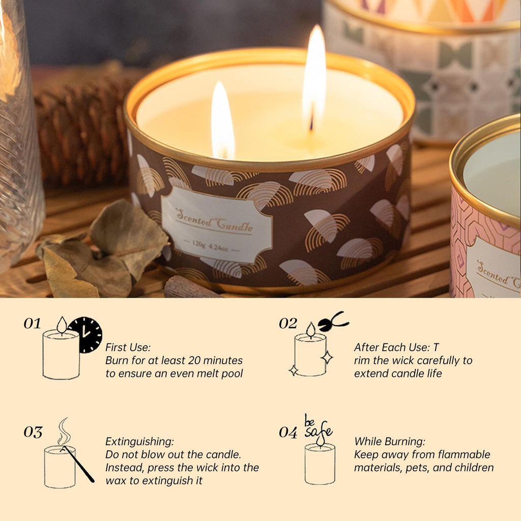 Zooly Bougie parfumée en pot - Sommeil bois de santal, 120 g, 1 pièce