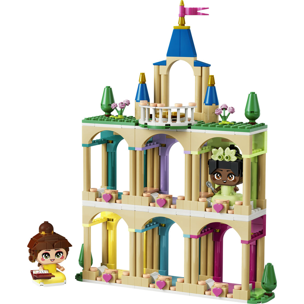 LEGO Disney Princess 43291 Mini Belle & Tiana avec Set de Construction du Château