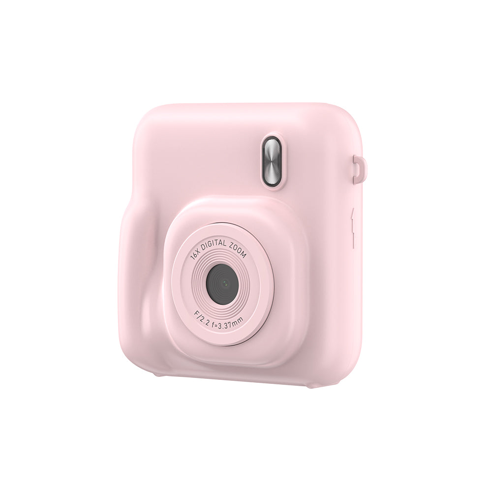 Songdian Appareil photo à impression instantanée pour filles et garçons, Cadeau jouet rose pour Noël et anniversaire