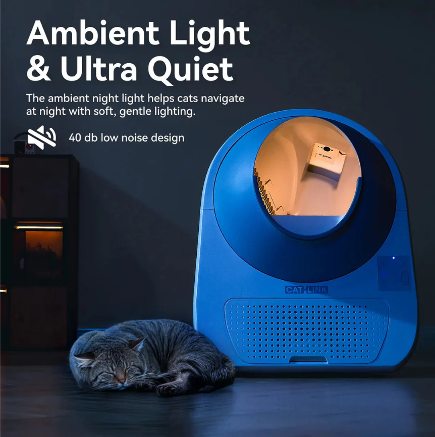 CATLINK Pro-X Bac à litière robotisé intelligent de luxe pour chat - Conception automatique autonettoyante extra large avec contrôle par application, double élimination des odeurs - Convient aux chats de 3,3~22 lb