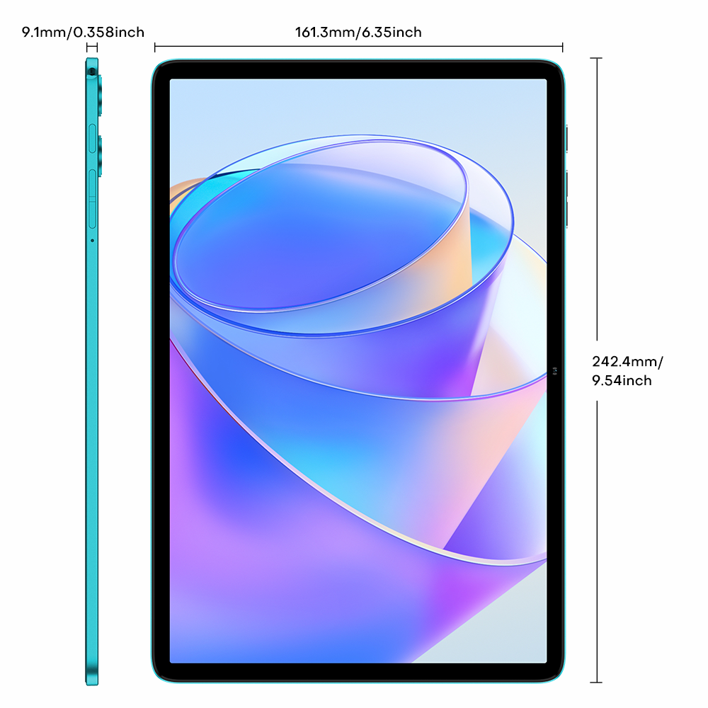 TECLAST P30 Tablette 10,1 pouces, processeur Unisoc T7200 octocœur, 4 Go + 8 Go RAM étendue, stockage 128 Go, extension carte TF 1 To, écran IPS 1280 x 800, Wi-Fi double bande, 6000 mAh