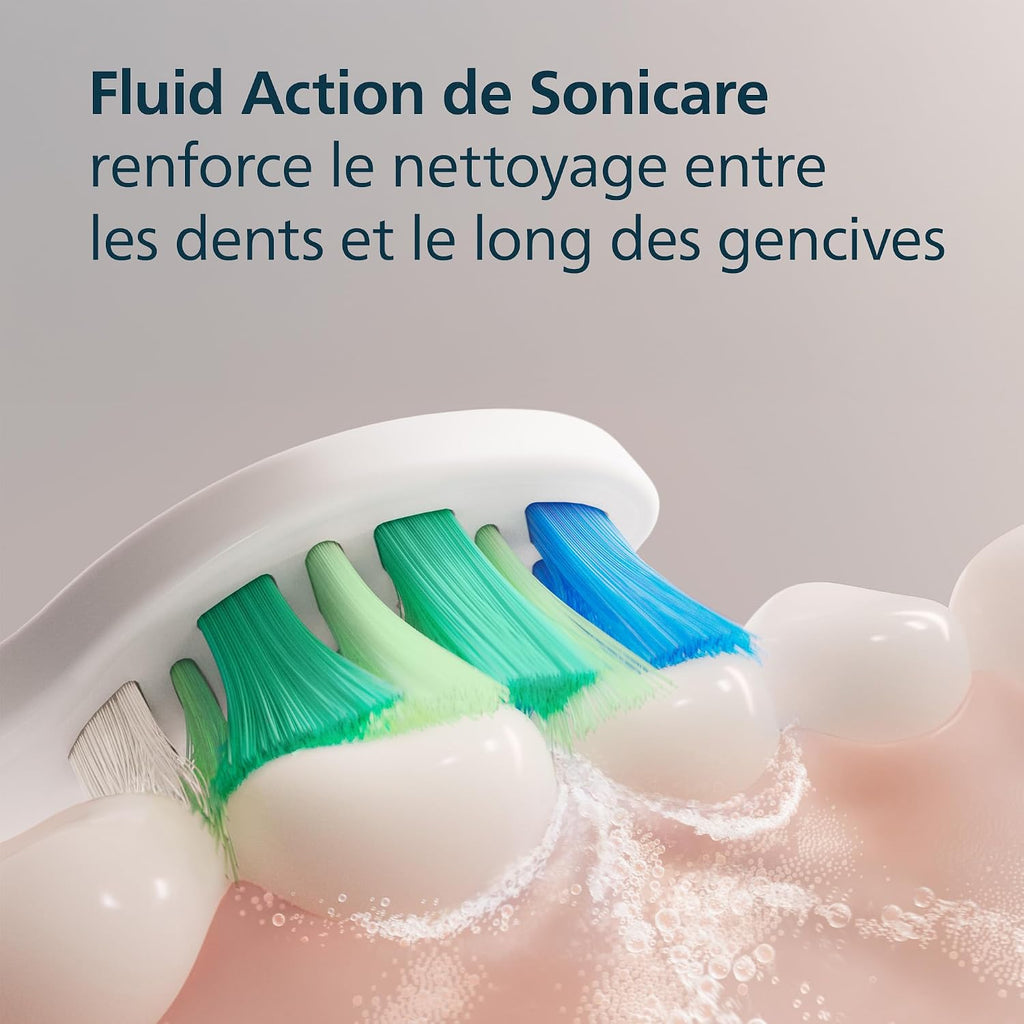 Philips Sonicare InterCare HX9004/87 - Lot de 4 Têtes de Brosse à Dents Électrique - Nettoyage Interdentaire - Blanc