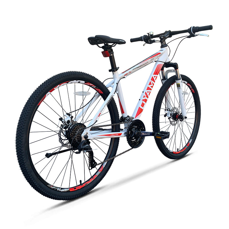 OYAMA Freedom 2.1 Vélo de montagne avec cadre 48 cm - Blanc/Rouge