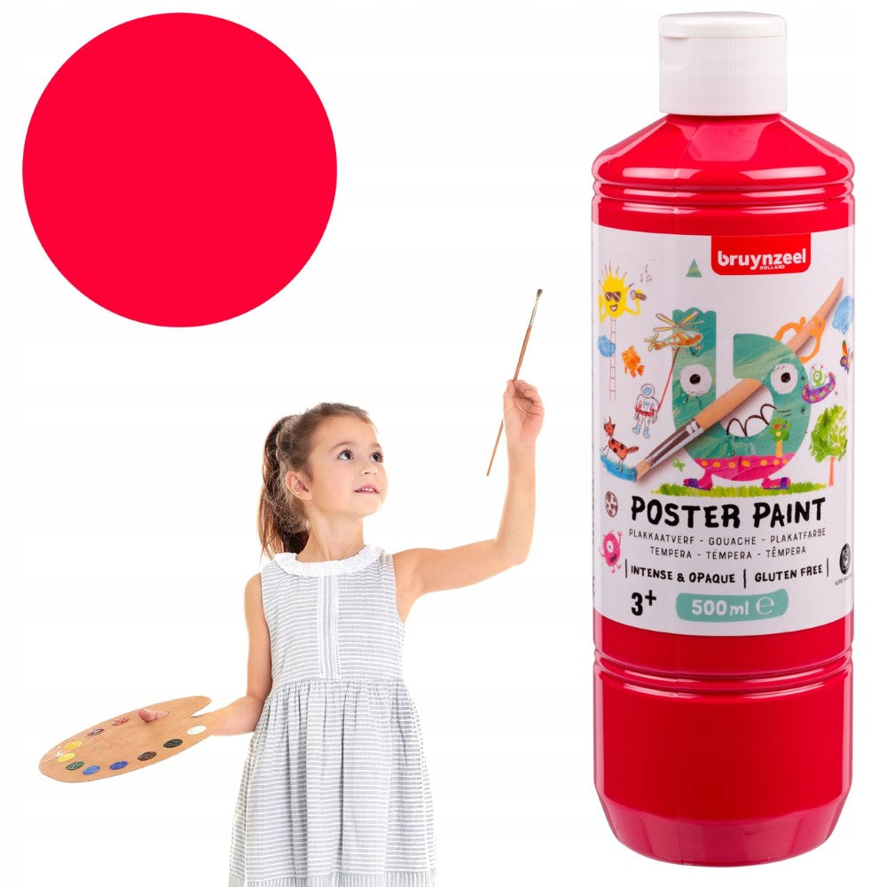 Gouache Bruynzeel 500 ml Rouge primaire