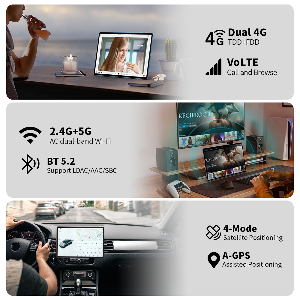 TECLAST T70 Tablette Android 14 pouces 1920 x 1200 Helio G99 Octa-Core 20 Go RAM Stockage 256 Go 4G LTE Wi-Fi double bande Bluetooth 5,2 10 000 mAh avec étui et clavier