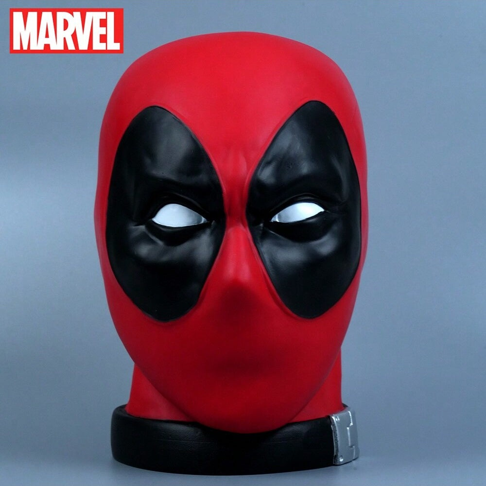 Tirelire Tête de Deadpool Marvel Officielle 3D en PVC – Boîte à Monnaie Collection Étanche et Antichoc, Figurine Décorative de Bureau Cadeau