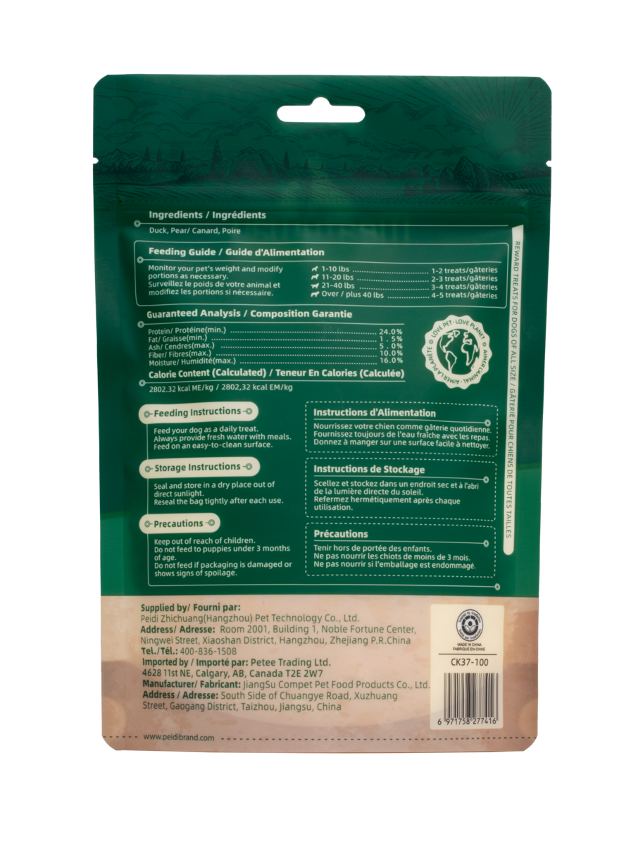 MeatyWay Friandises tendres au canard et poire - 100 g