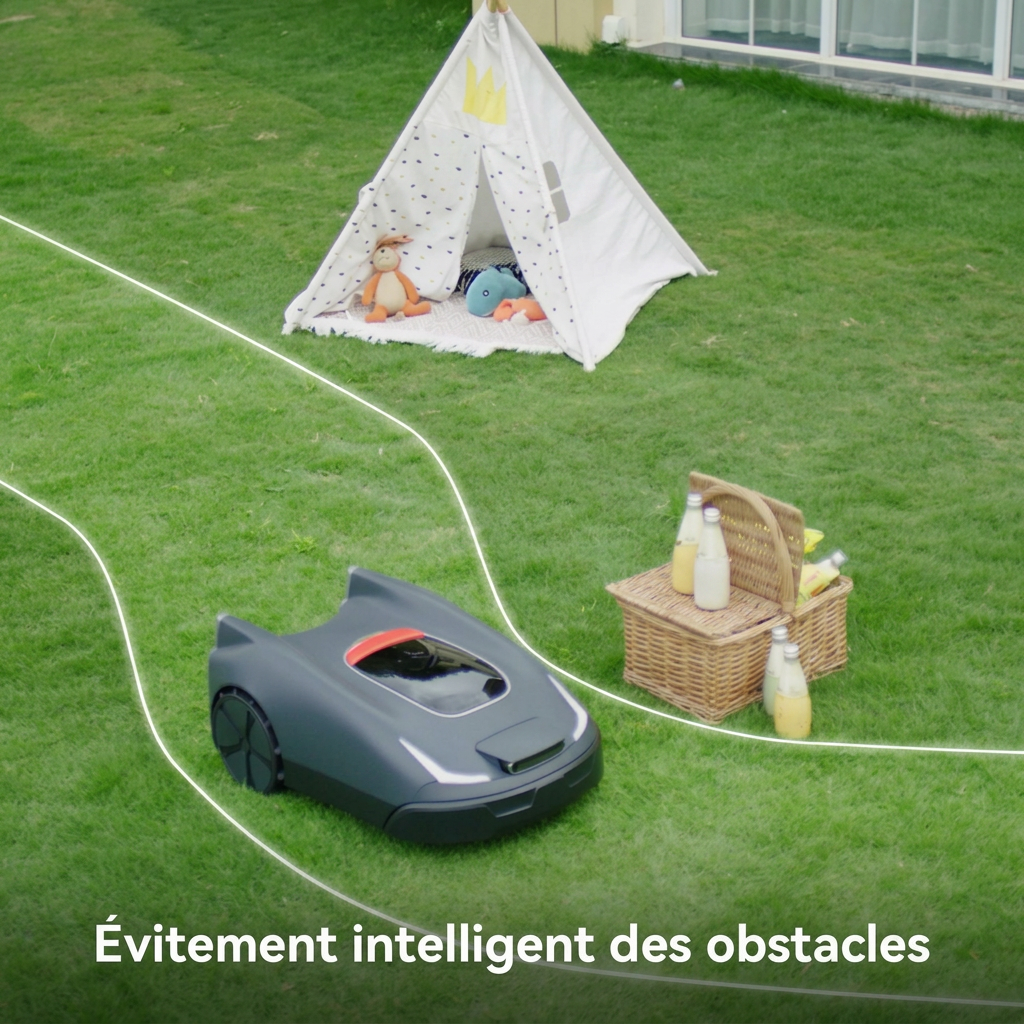 Robot tondeuse Joybee K2, sans fil périphérique, entièrement automatique pour jardins de 3000 m², navigation RTK+Vision, gestion virtuelle multi-zones, contrôle par application