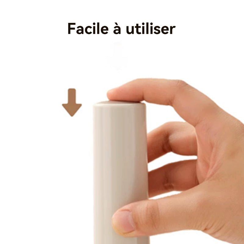 JORDAN&JUDY Rouleau adhésif portable avec feuilles adhésives, pour vêtements, 25 feuilles (1 rouleau adhésif + 1 rouleau de feuilles adhésives)