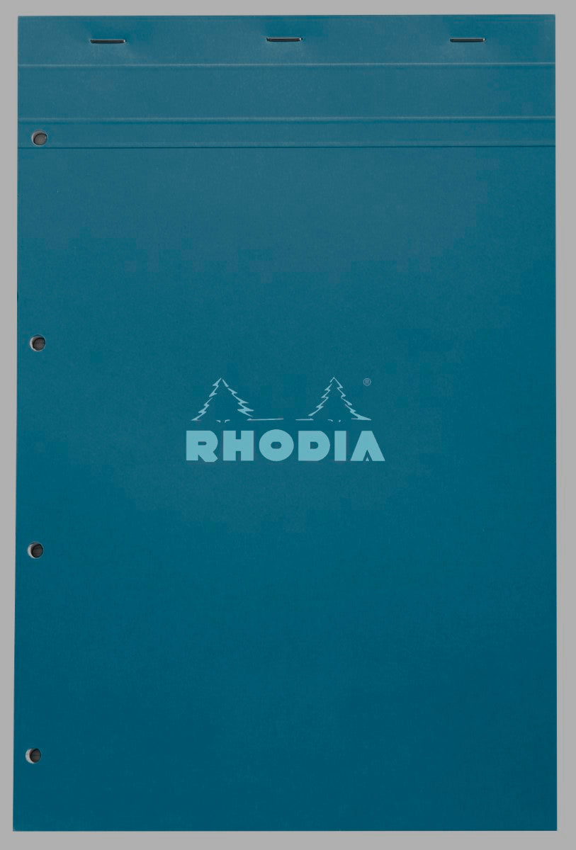CLAIREFONTAINE Rhodia bloc agrafé COULEURS N°20 5/5 80 feuillets microperforés et perforés 4 trous, couvertures assorties