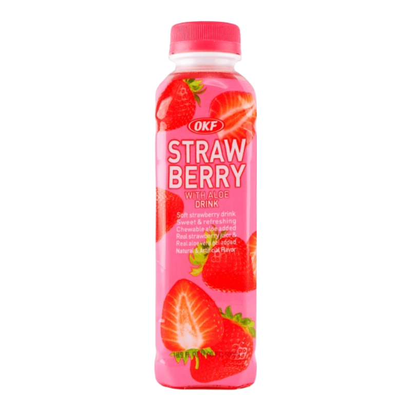OKF Boisson à l'aloe vera saveur fraise - 500 ml
