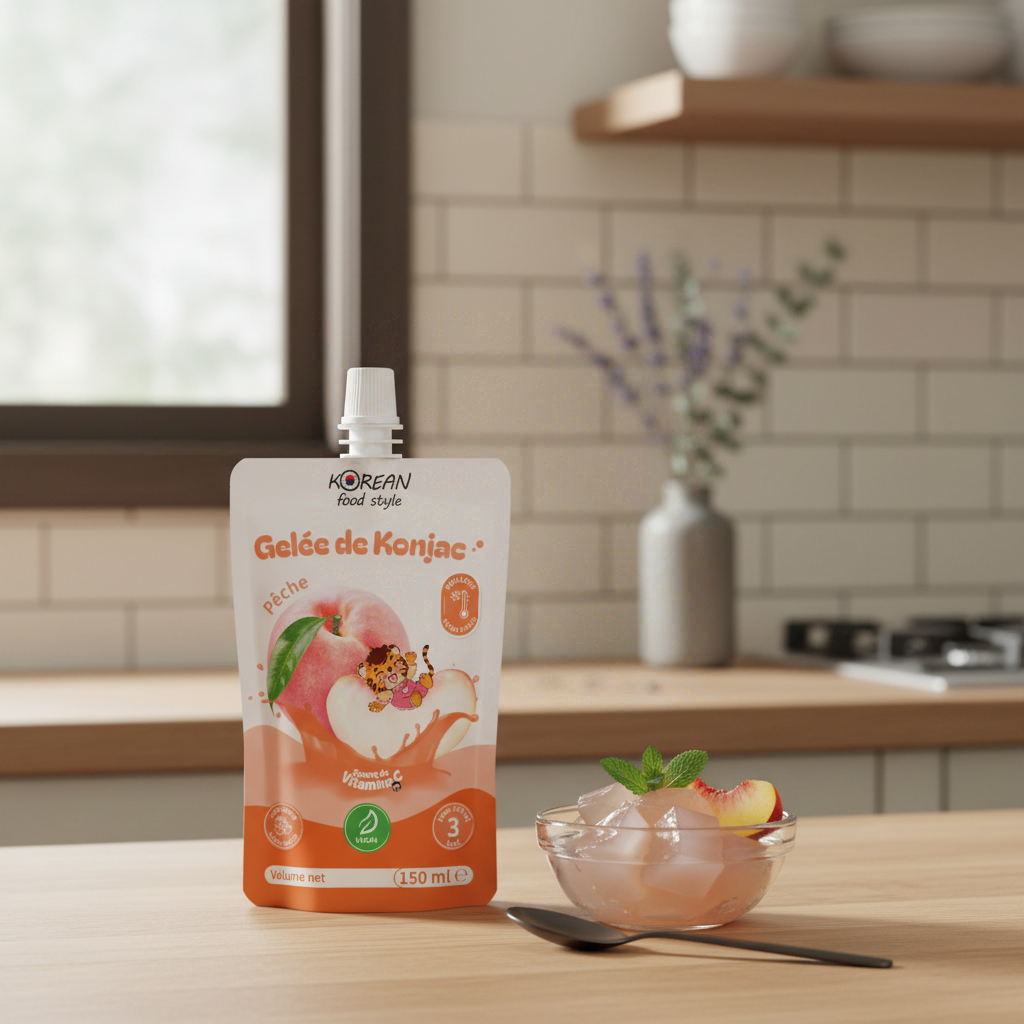 Korean Food Style Boisson de gelée de konjac saveur pêche 150 ml