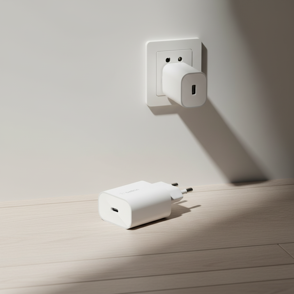 Belkin BOOST CHARGE Chargeur mural USB-C PD PPS 25 W simple port - blanc