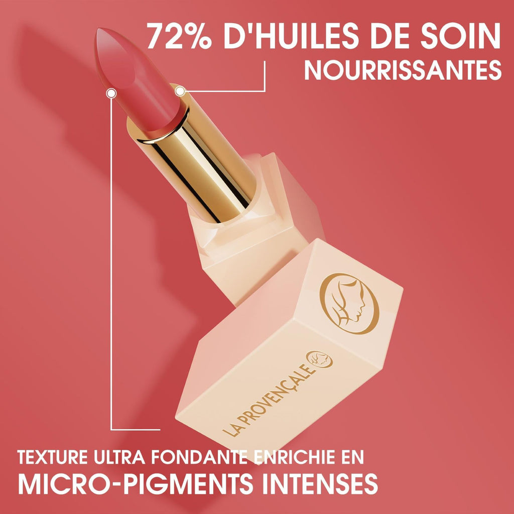 La Provençale Le Rouge Oléo Rouge à Lèvres Satin Ultra Soin 02 Rose Pitchoune 5g