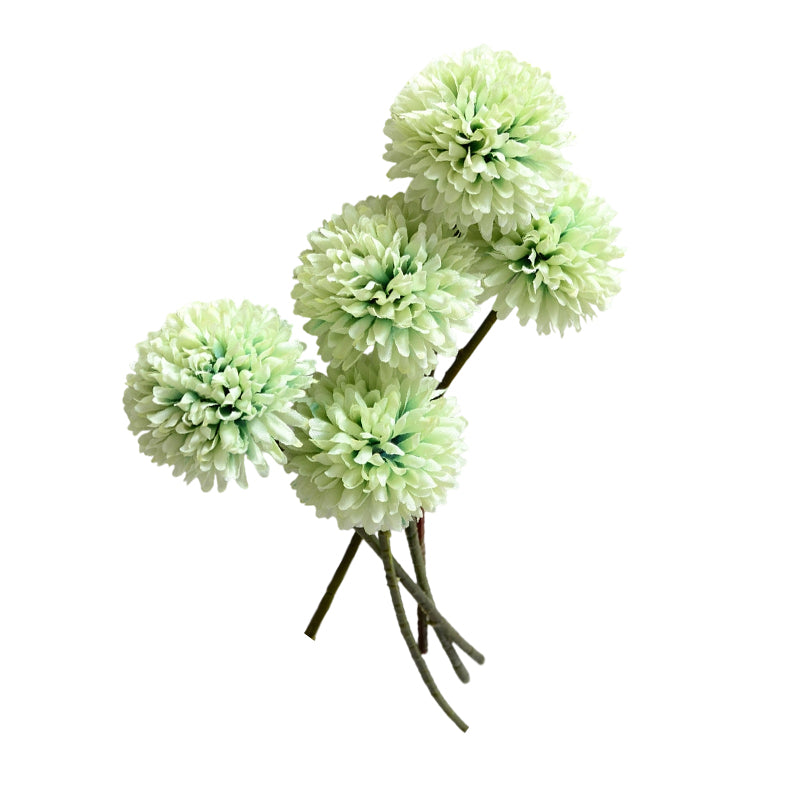 Wei's moment 6 pièces Fleurs artificielles Hydrangée artificielle Décoration pour vase de mariage Vert