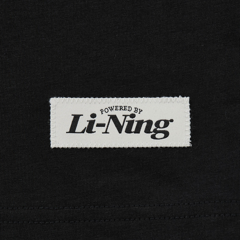 LI-NING T-shirt de sport et de loisir quotidien court commémoratif Curry Noir XL