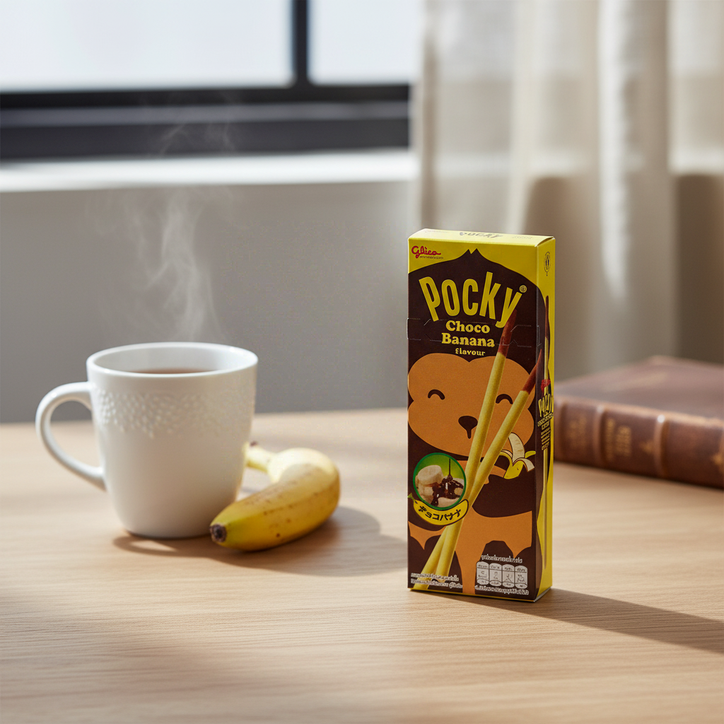 Glico Pocky Bacchi Banane Chocolat 25 g - Nouveauté