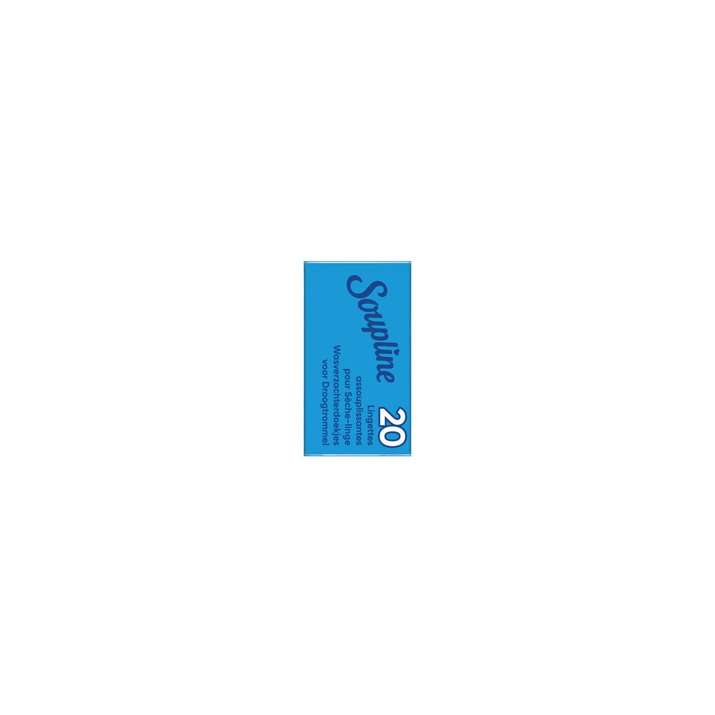 SOUPLINE Feuilles pour sèche-linge, Parfum Grand Air, Antistatique, Peaux sensibles, 20 feuilles
