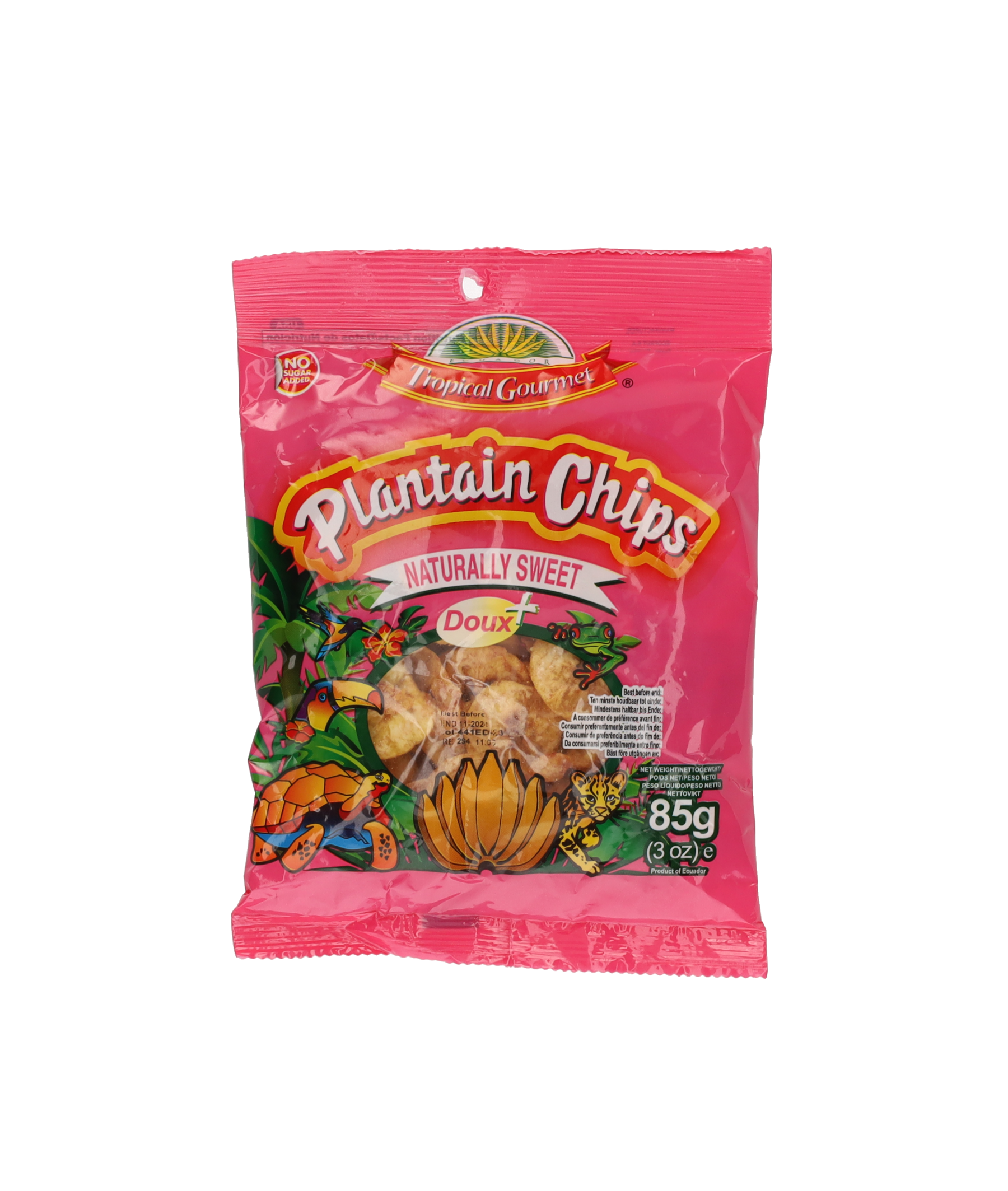 TROPICAL GOURMET Chips de plantain extra sucrées 85g
