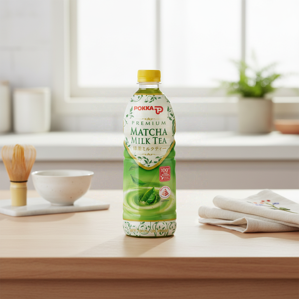 Pokka Boisson au thé au lait au matcha 500 ml