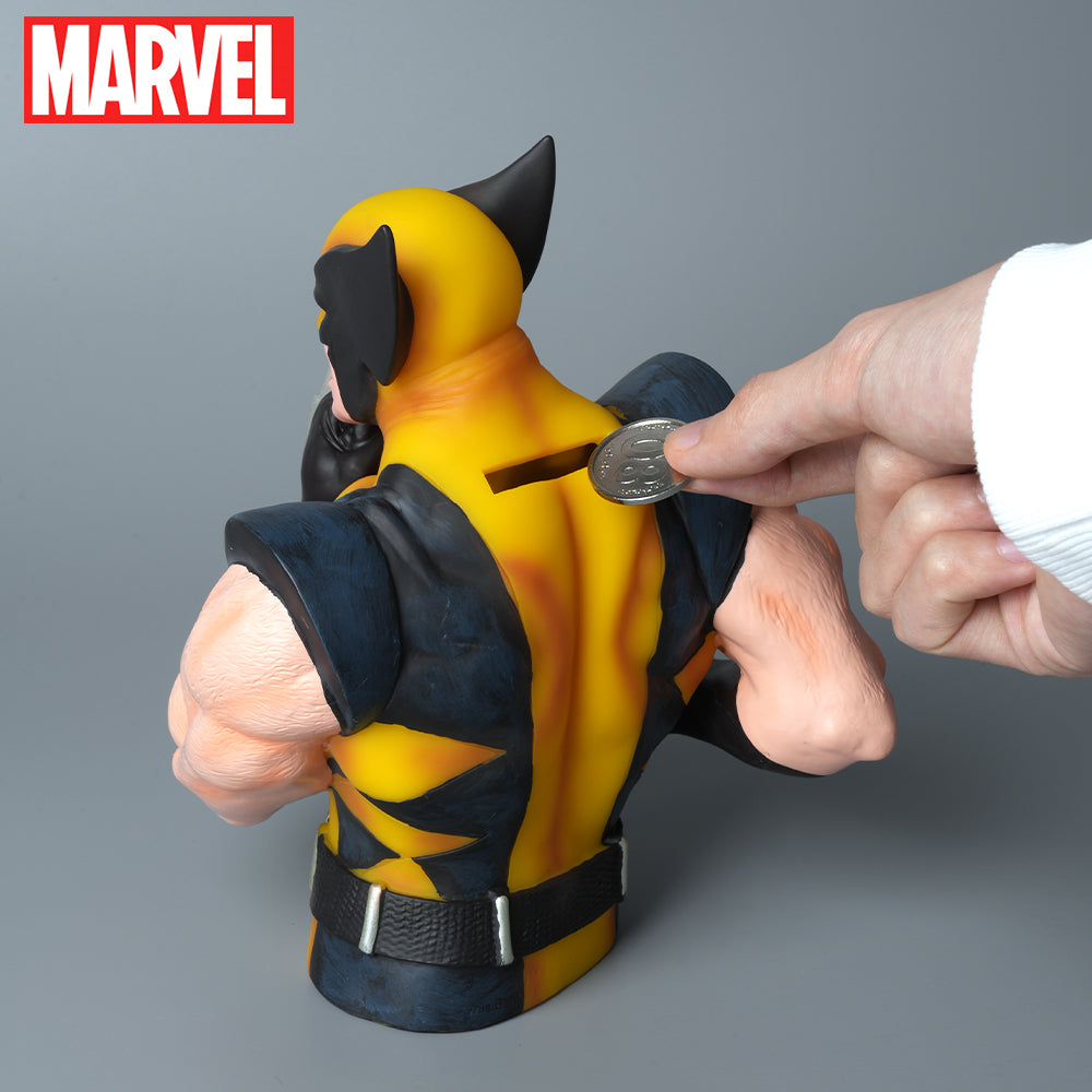 Tirelire Marvel Wolverine 3D Officielle en PVC – Figurine de Collection Antichoc pour Décoration de Bureau et Maison