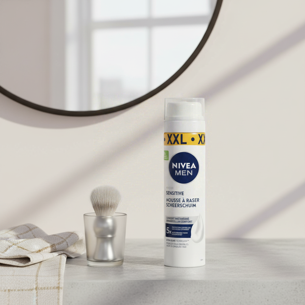 NIVEA MEN Sensitive Visage Mousse à Raser XXL 250 ml