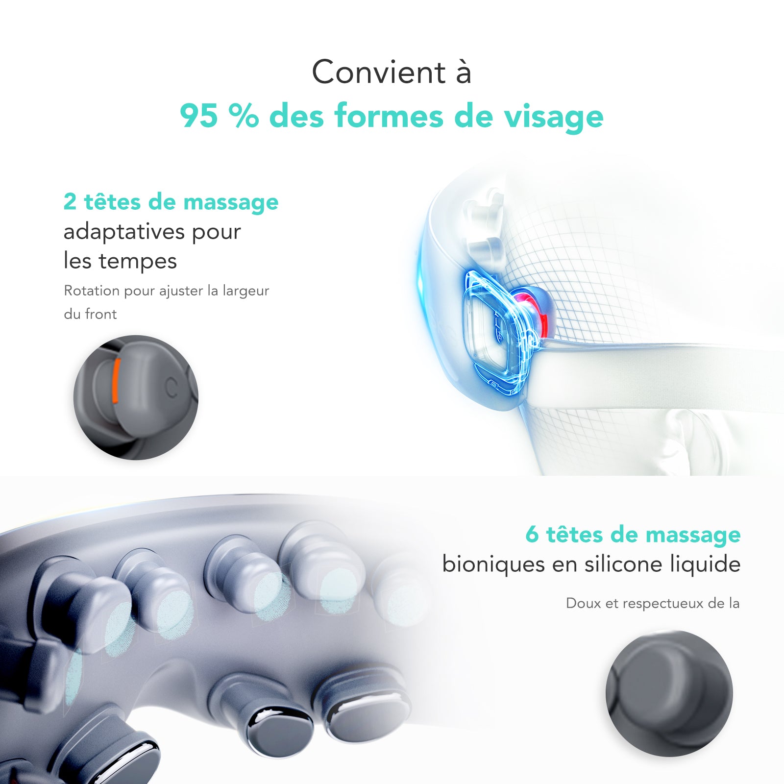 SKG E7-EN Masseur oculaire chauffant vibrant 2-en-1 avec mode musique Bluetooth et compresse chaude, Cadeau pour amoureux