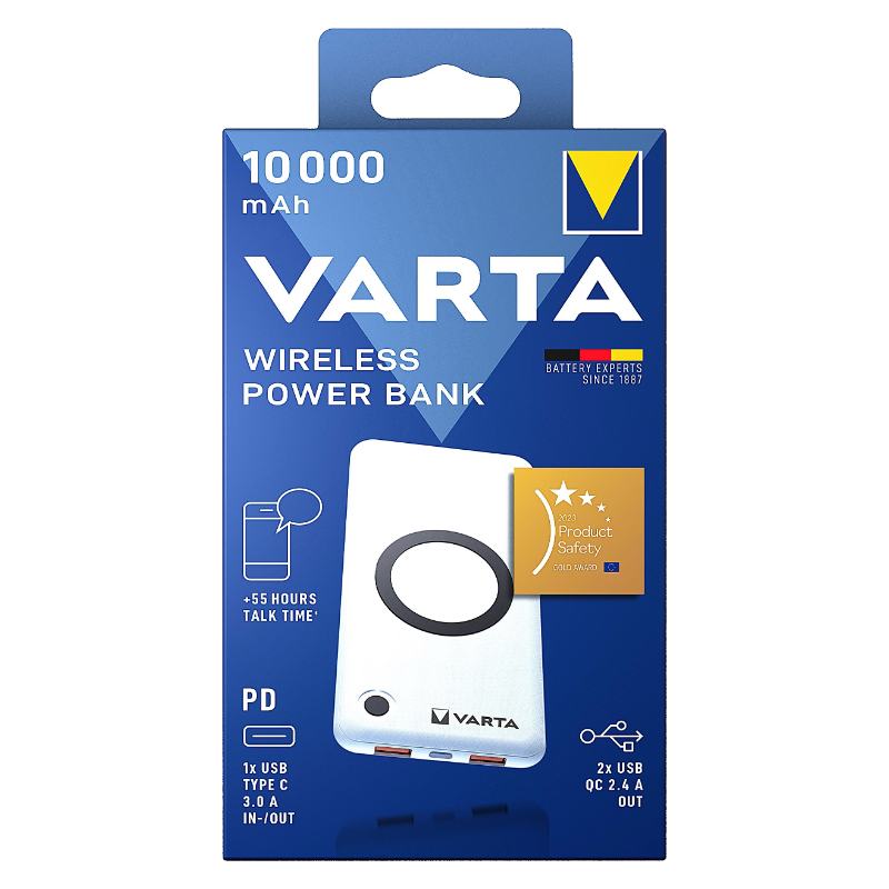VARTA Batterie externe sans fil 10 000 mAh