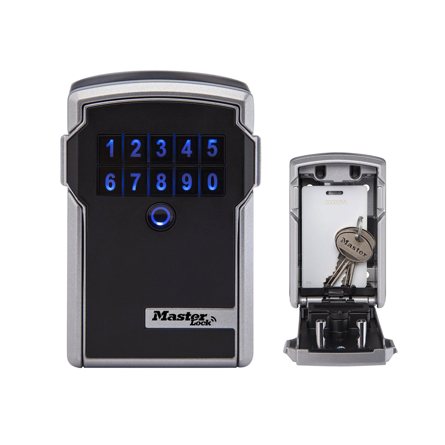 Master Lock Boîte à clés intelligente connectée, mural, Bluetooth ou à combinaison, format moyen 83 x 127 x 59 mm, pour l’extérieur, pour la maison, le bureau, les industries et les véhicules