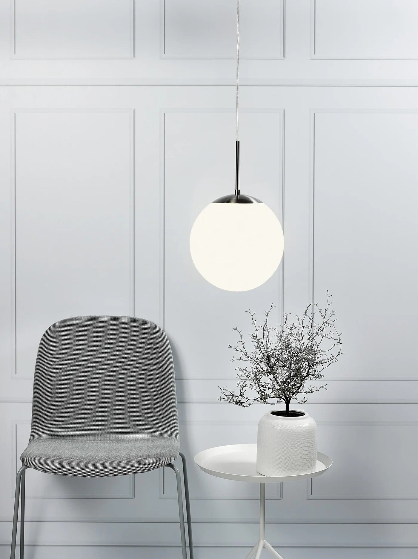 Suspension CAFE 30 verre opale IP20 E27 - Nordlux, Intérieur