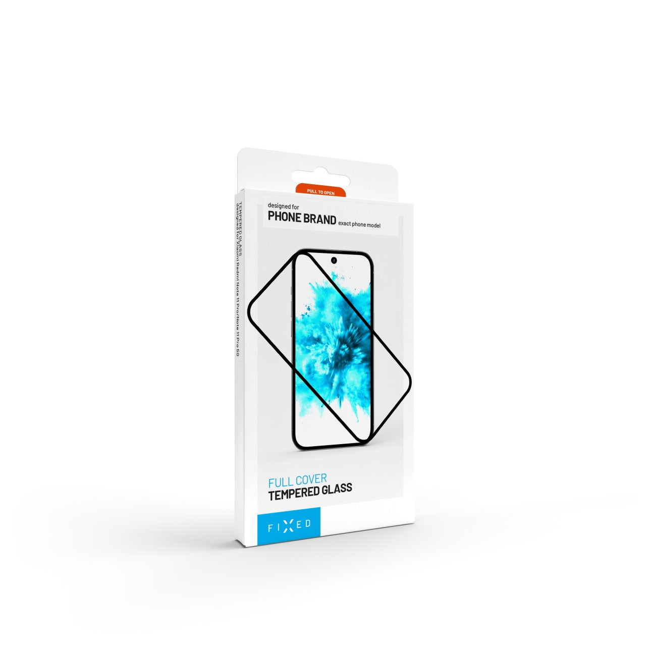 FIXED Verre trempé Full Cover (couverture intégrale) 2,5D pour Xiaomi Redmi A5 - Noir