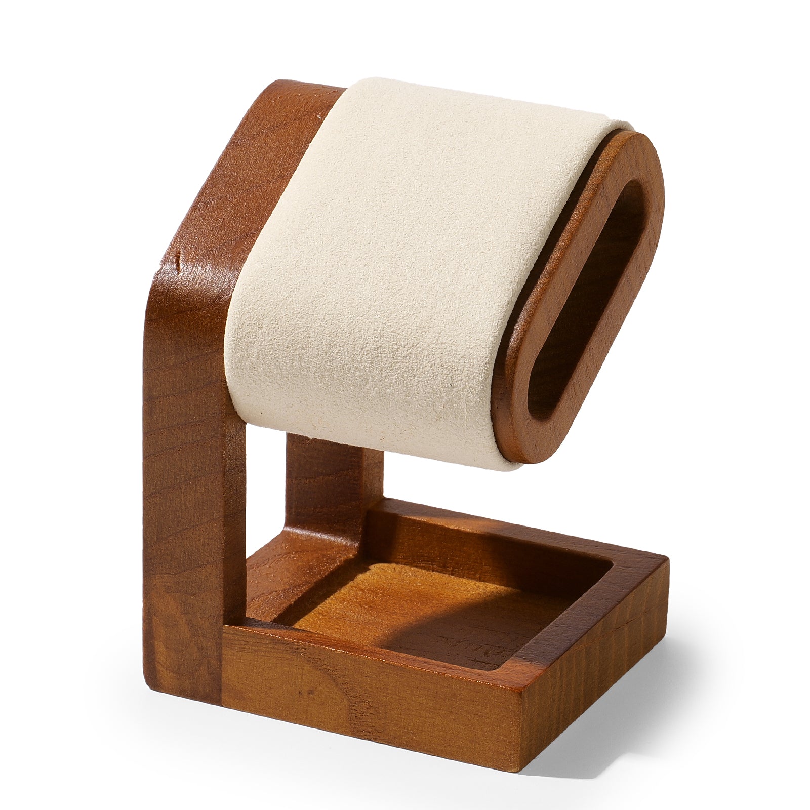 Oirlv Support de présentation en bois pour bijoux, étagère à bracelets et montres, support de rangement pour bijoux, étagère à montres, accessoires de présentation pour vitrine